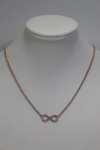 Thomas sabo infinity on sale necklace rose gold