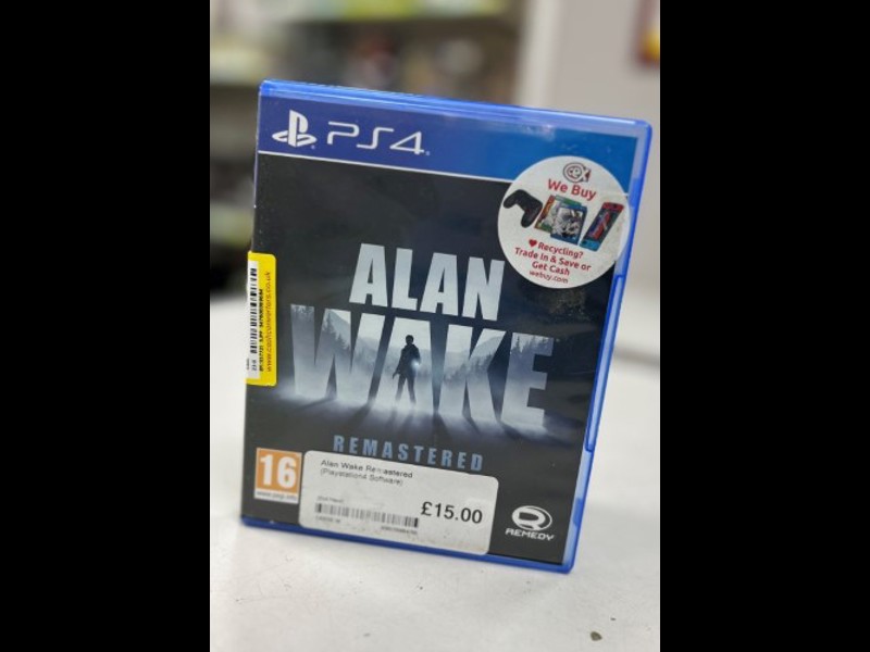 REPLACEMENT CASE NO DISC Alan Wake Remastered NO DISC PS4 PS5 XBOX