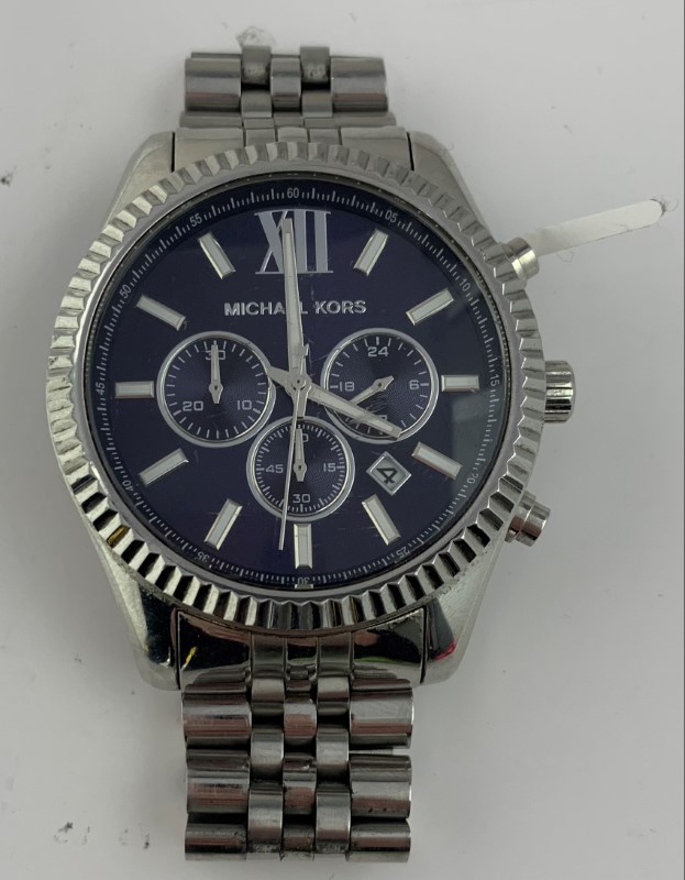Michael Kors Lexington Chronograph Watch MK8280  Blue  MODE STORE