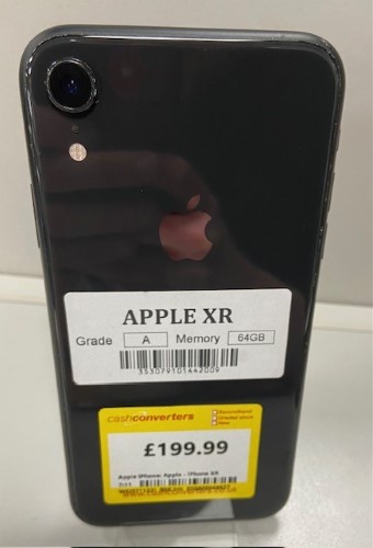 Apple iPhone Xr 64GB Black | 056600048627 | Cash Converters