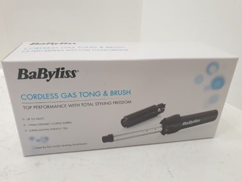 Gas curling outlet brush