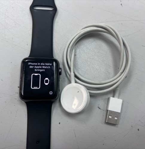 Apple Watch Series 3 42mm Space Grey Aluminum Case With Black