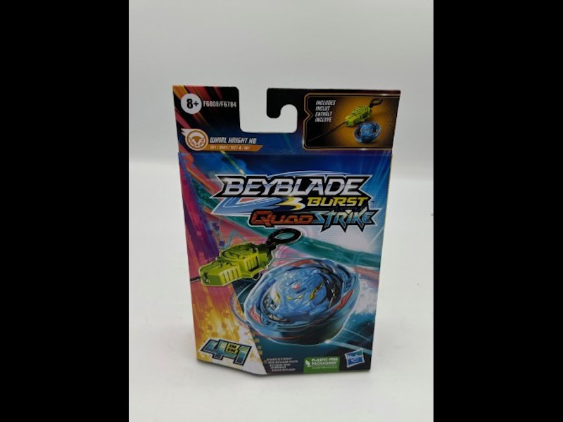 Beyblade Burst QuadStrike Whirl Knight K8 Spinning Top Starter Pack,  Stamina/Attack Type Battling Game with Launcher, Kids Toy Set