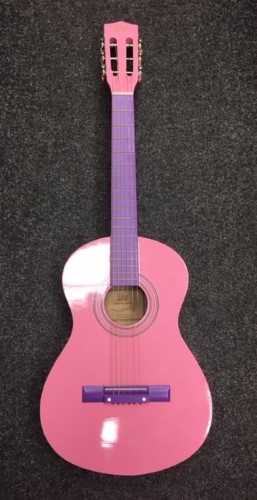 pink junior guitar