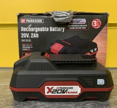 Parkside battery best sale 20v 2ah