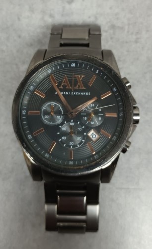 A/X Armani Exchange | Accessories | Armani Exchange Ax286 Mens Grey  Stainless Steel Quartz Watch | Poshmark