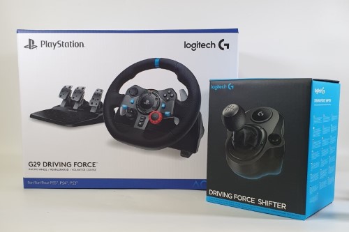 Logitech G29 Driving Force Wheel With Driving Force Shifter Boxed 
