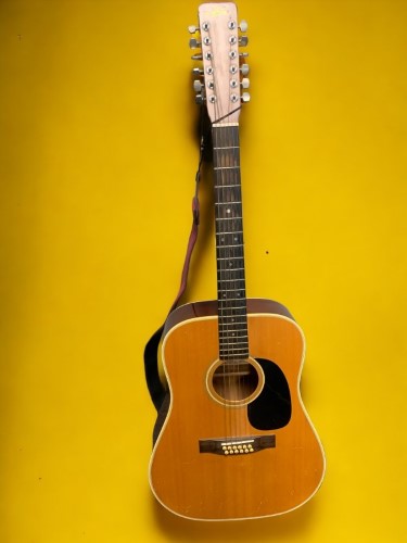 Aria 9404 12 String Acoustic Guitar 1970S Brown 051400091714