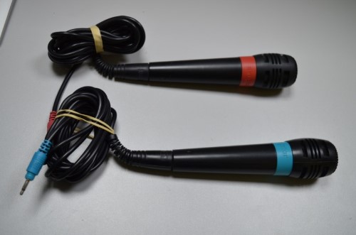 Sing Star Mics With Usb Converter For Playstation 2 Black