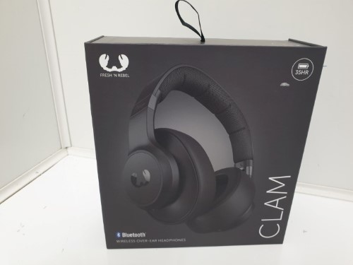 Fresh N Rebel Clam Bluetooth Wireless Headphones Black