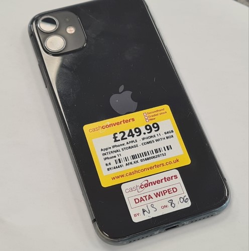 Apple iPhone 11 64GB Black | 056800020732 | Cash Converters