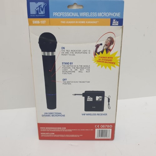 Mtv Professional Wireless Microphone. Black